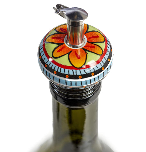Ceramic Oil Pourer -  Multicolor