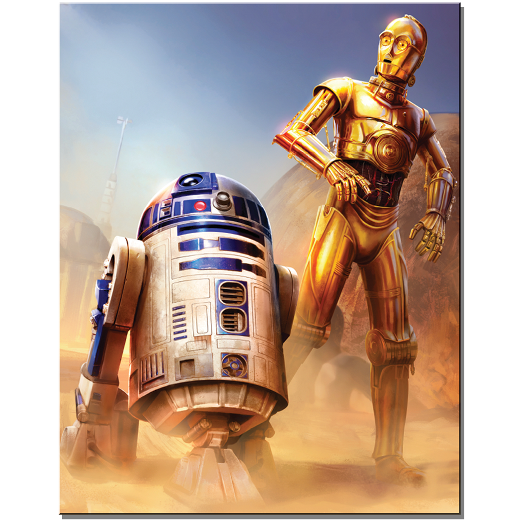 Star Wars C-3P0 &amp; R2D2 Tin Sign