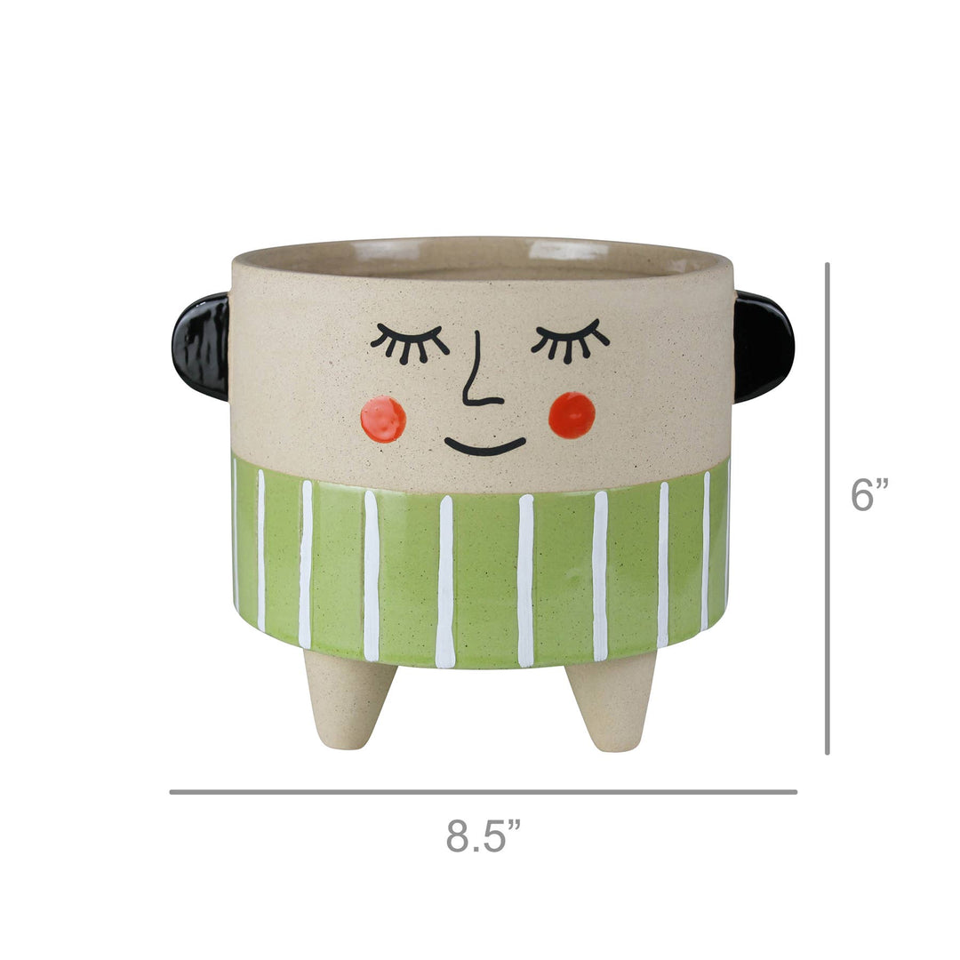 Sweet Face Cachepot, Ceramic - Lrg