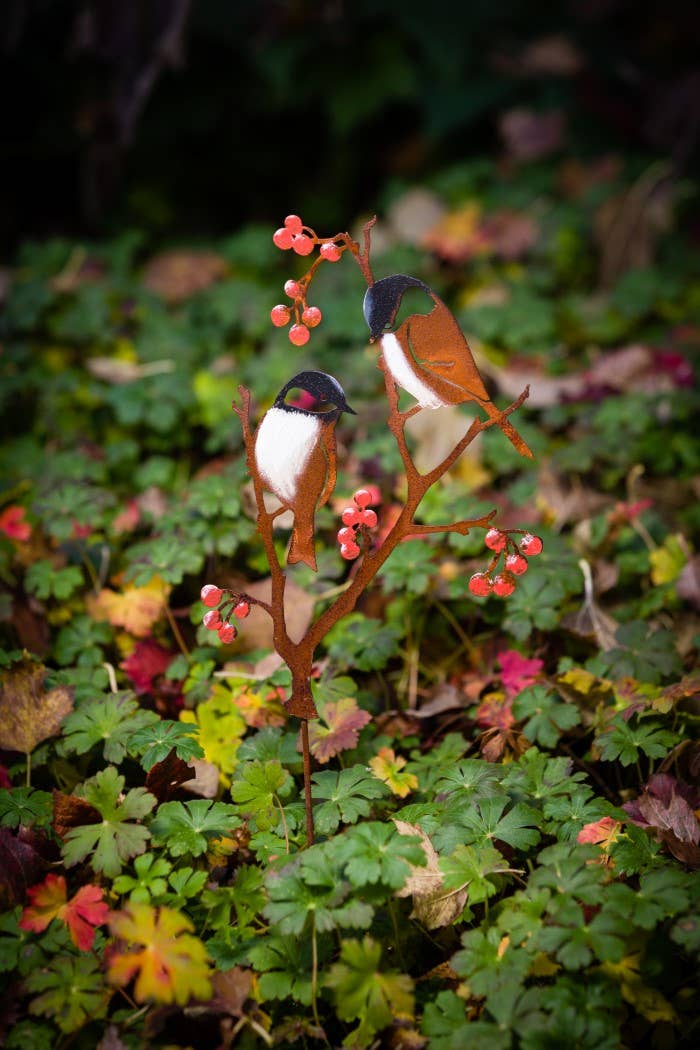 Chickadees &amp; Berries Pick -Painted