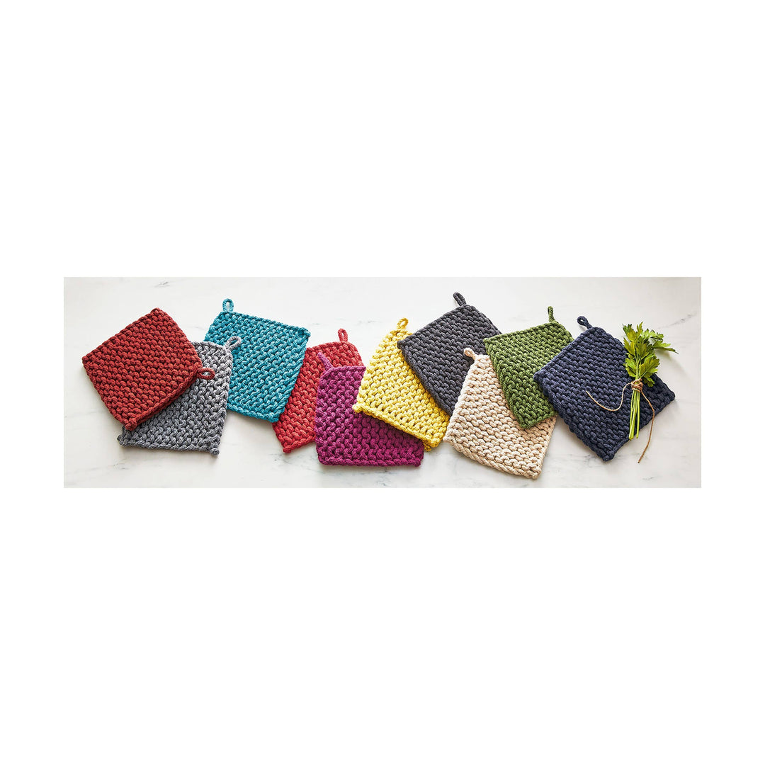 Crochet Trivet Red Cotton Everyday