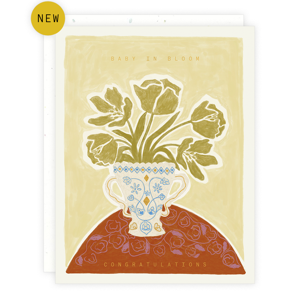 Baby In Bloom Card