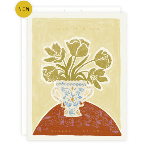 Baby In Bloom Card