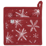 Snowflakes Classic Christmas Potholder