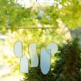 Stained Glass Suncatcher - Ocean Blues 24"