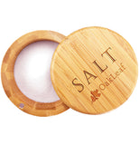 Salt Box with Engraved Magnetic Swivel Lid