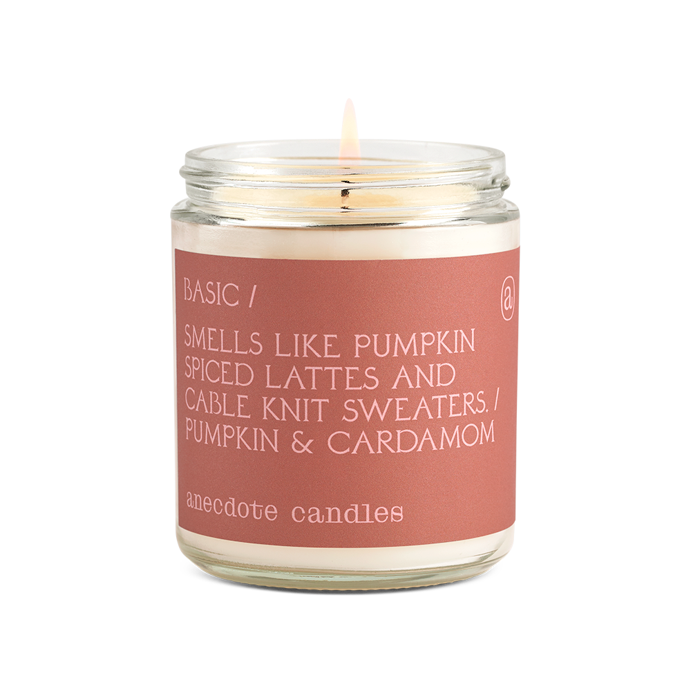 Basic (Pumpkin &amp; Cardamom) Glass Jar Candle