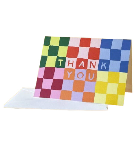 "Checky Thank You Cards (Set of 12)