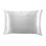 Lemon Lavender Solid Silky Satin Pillowcase Open Stock: Lucent CLoud