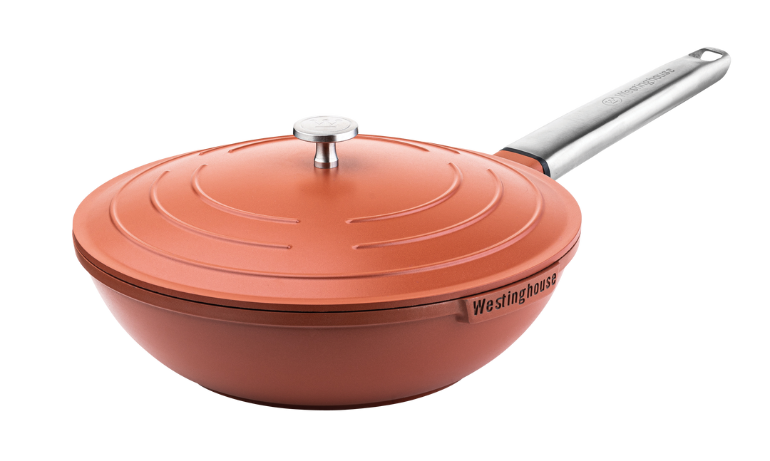 Westinghouse 11-Inch Wok with Lid - Performance Series: Blue