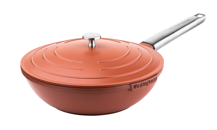Westinghouse 11-Inch Wok with Lid - Performance Series: Blue