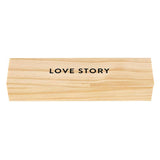 Wood Box with Gem Pen - Love Story