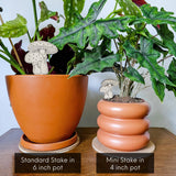 Amanita Mushroom Decorative Houseplant Accessory Stake: Small (5.25 inches tall)