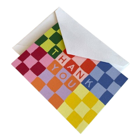 "Checky Thank You Cards (Set of 12)