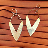 Handmade Vitality Earrings: Silver