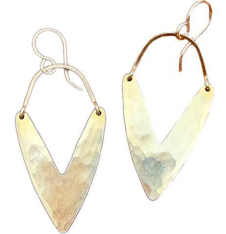 Handmade Gold Vitality Earrings