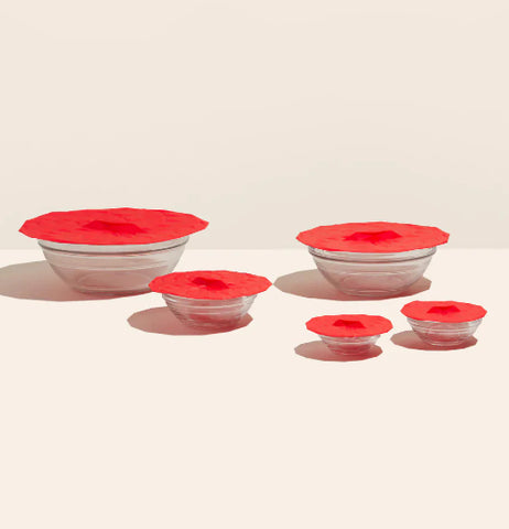 Suction Lid Red Assorted Sizes