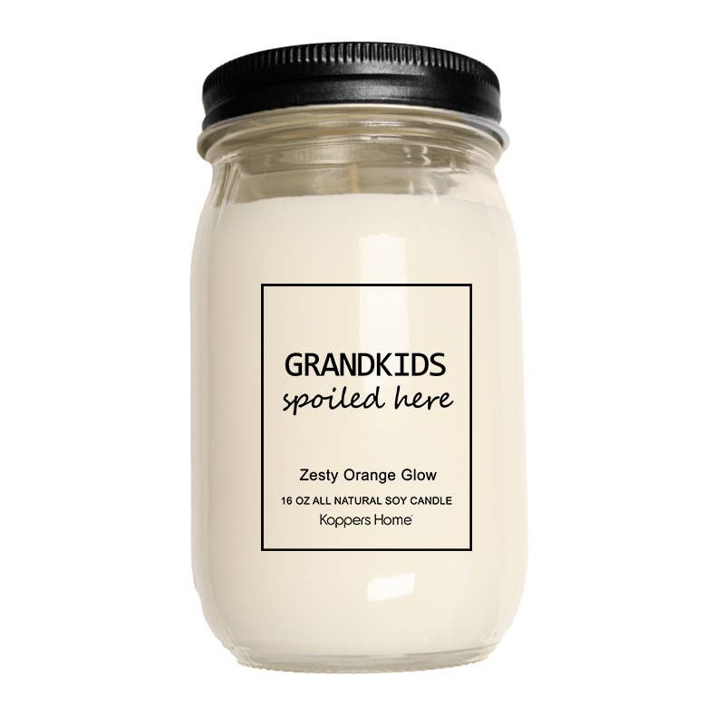 Soy Candle-Grandkids Spoiled Here 16oz