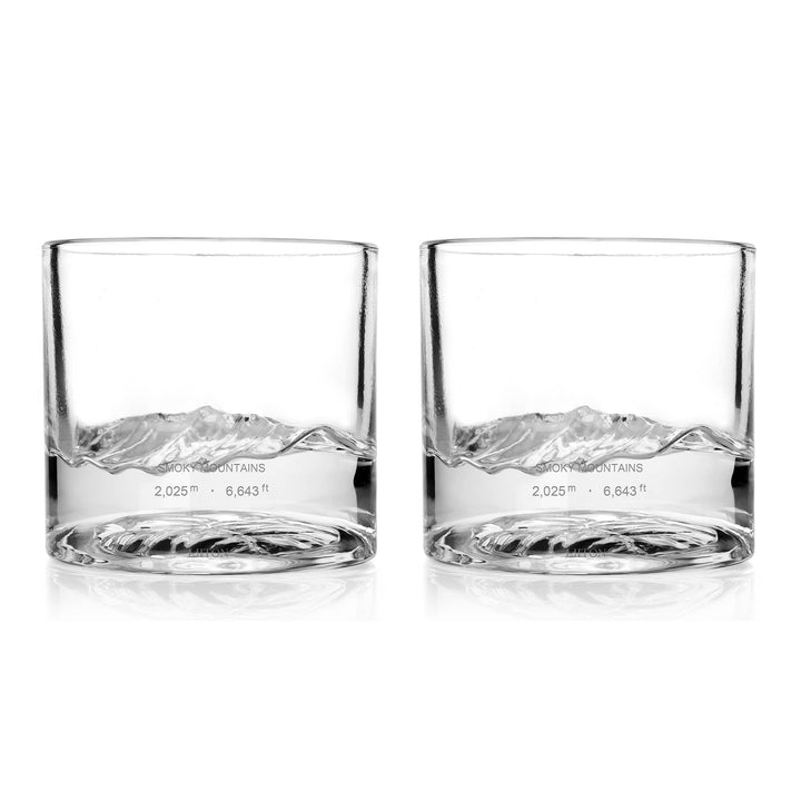 Whiskey Glass Set Smoky Mountains | Clingman&