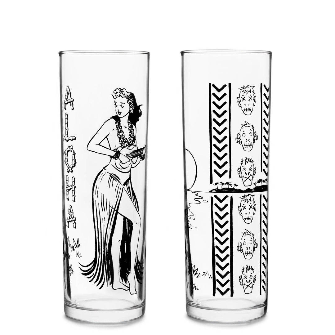 Libbey Tiki Kahiko Zombie Glass, Clear