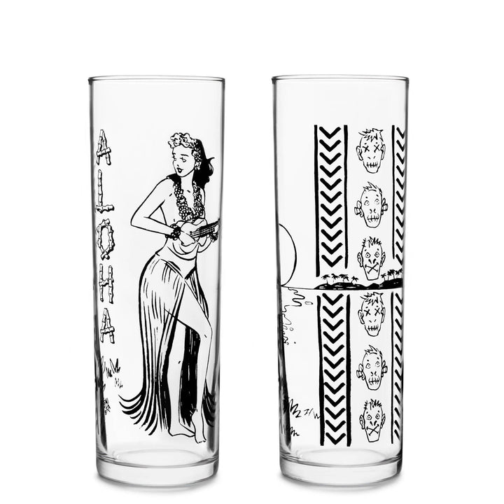 Libbey Tiki Kahiko Zombie Glass, Clear