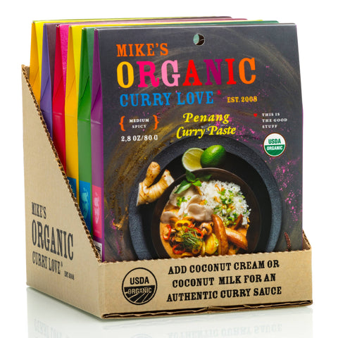 Sampler Case w/ 2yellow, 1red, 1green, 1massaman, 1penang