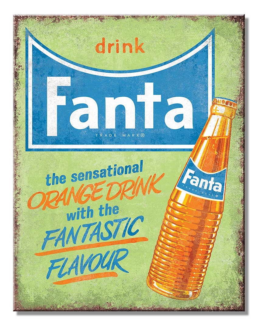 Drink Fanta Tin Sign