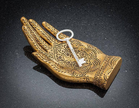 Gold Engraved Hand Dish