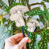 Amanita Mushroom Decorative Houseplant Accessory Stake: Small (5.25 inches tall)