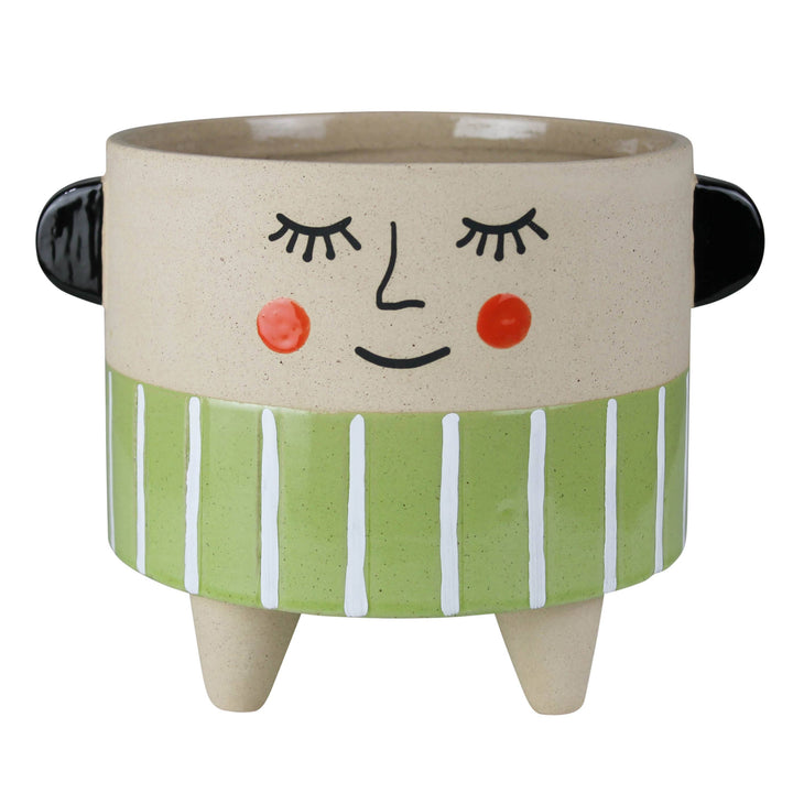 Sweet Face Cachepot, Ceramic - Lrg