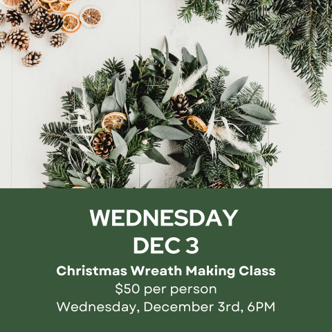Floral Class Dec 3rd 6PM