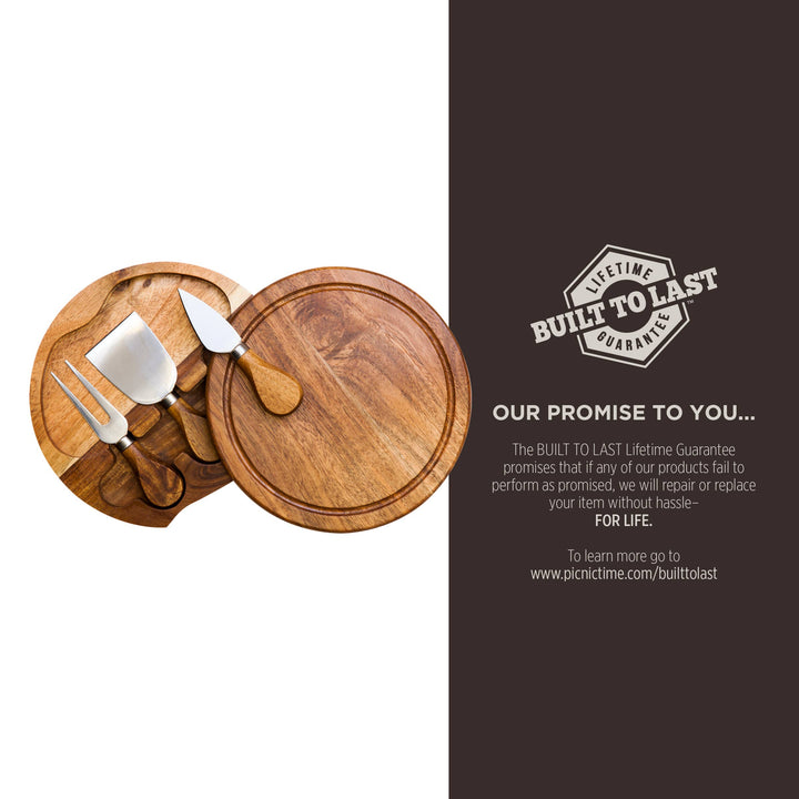 Acacia Cheese Board and Tools Set