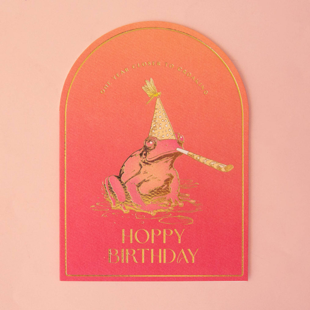Croaking Birthday Card | Frog