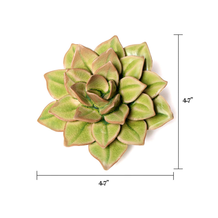 Hand Made Ceramic Wall Flower: Caramel