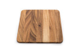 Ironwood Square Cutting Board, Acacia Wood, 9" x 9"