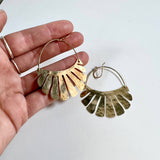 Handmade Freya Earrings: Gold / Large