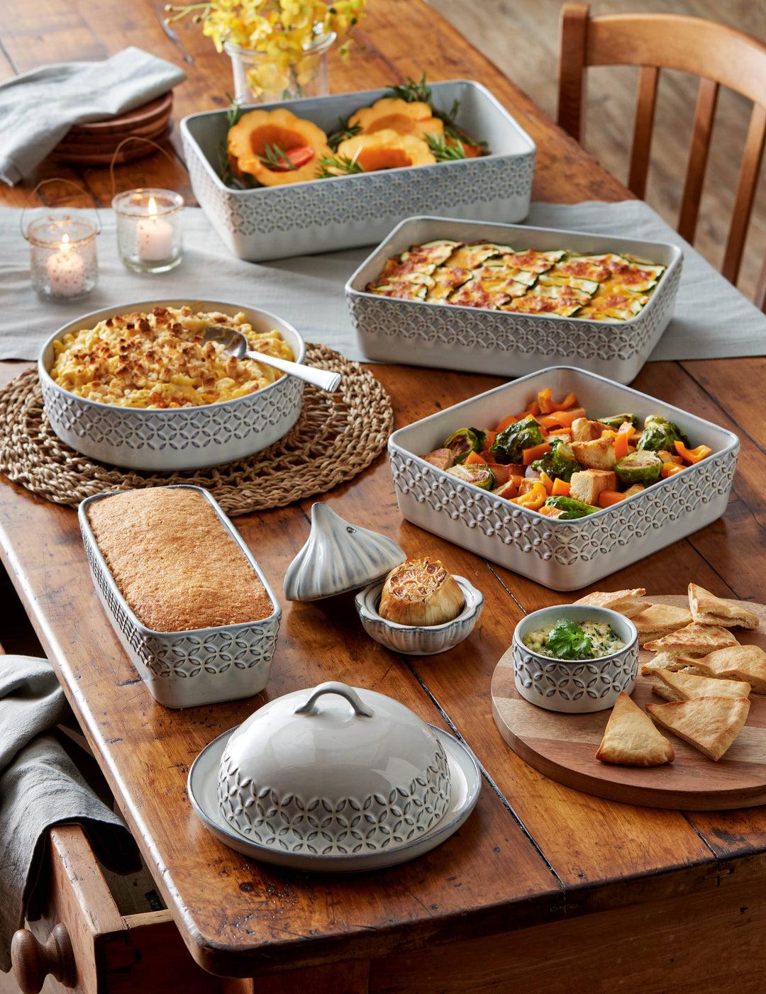 Bistro Brie Baker White Stoneware Everyday