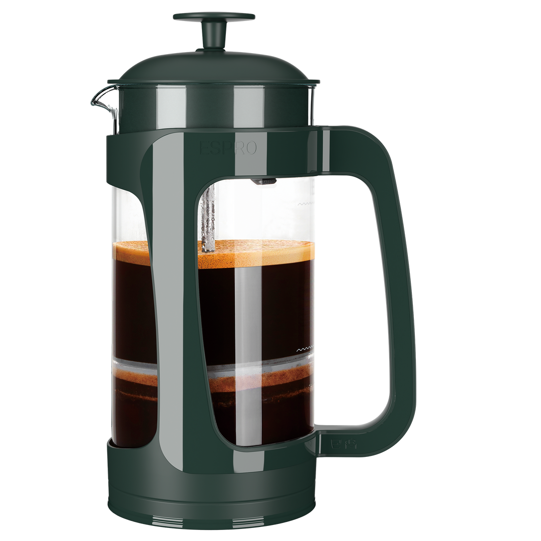 German Glass French Press, Black / 32 oz