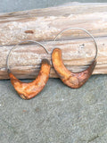 Reversible Rust and Blue Patina Earrings