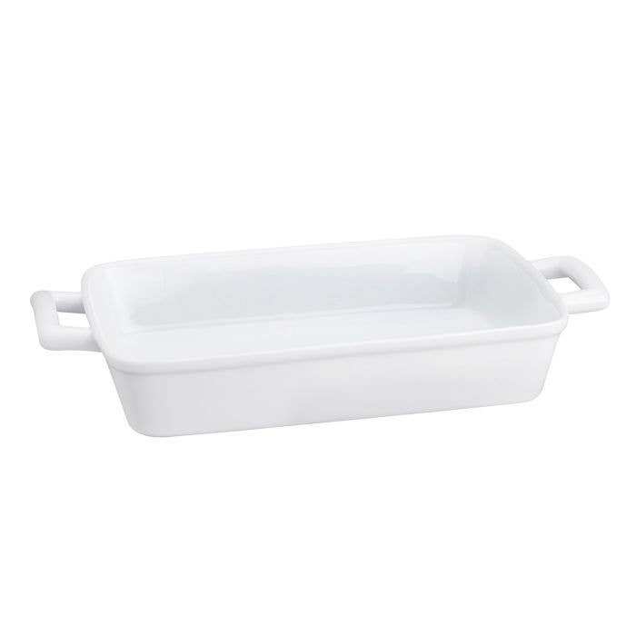 HIC Kitchen Lasagna Pan With Handles, White