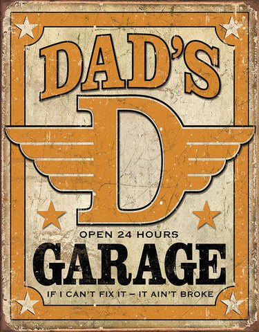 Dad's Garage Tin Sign