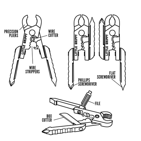 Little Grippy Pliers Multi-tool