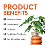 Amanita Mushroom Decorative Houseplant Accessory Stake: Small (5.25 inches tall)