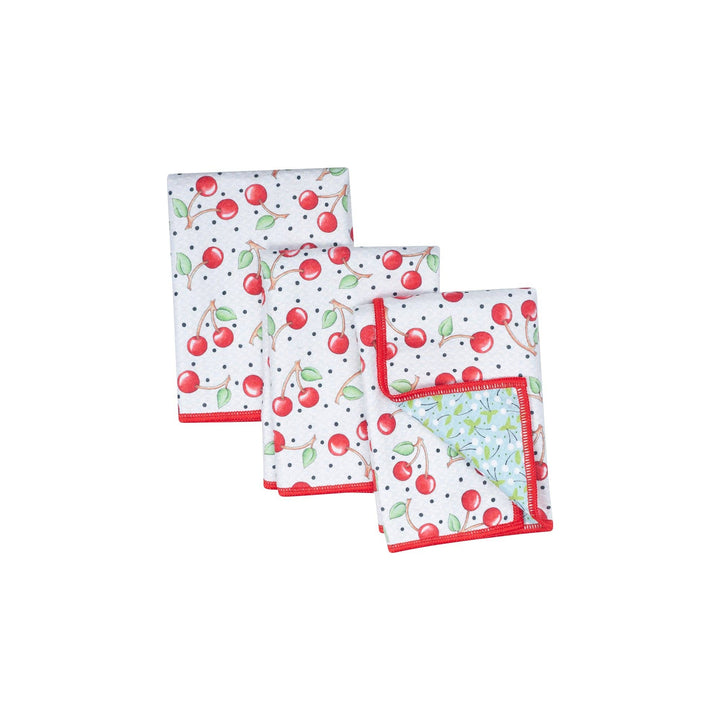 Mighty Mini Towel (Set of 3) Reversible - ME Cherry Harvest: Red