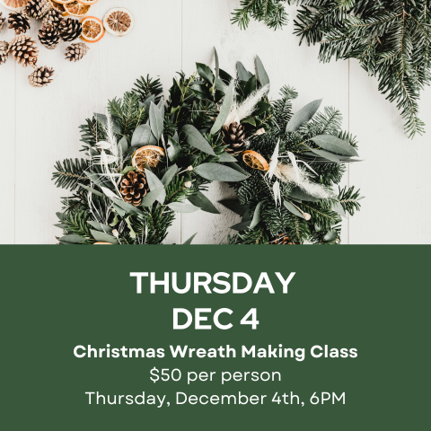 Floral Class Dec 4th 6PM