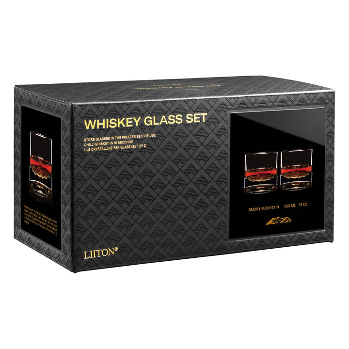 Whiskey Glass Set Smoky Mountains | Clingman&