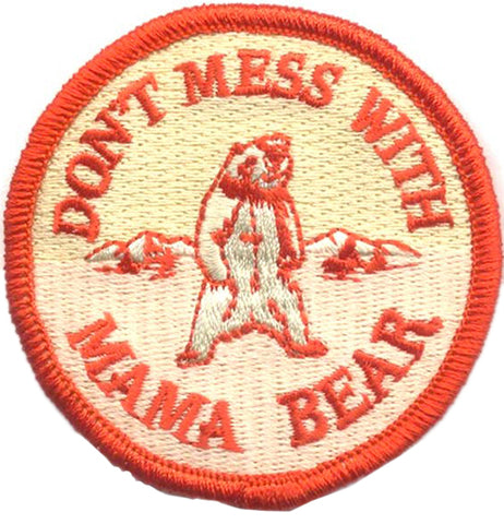 Mama Bear Embroidered Patch