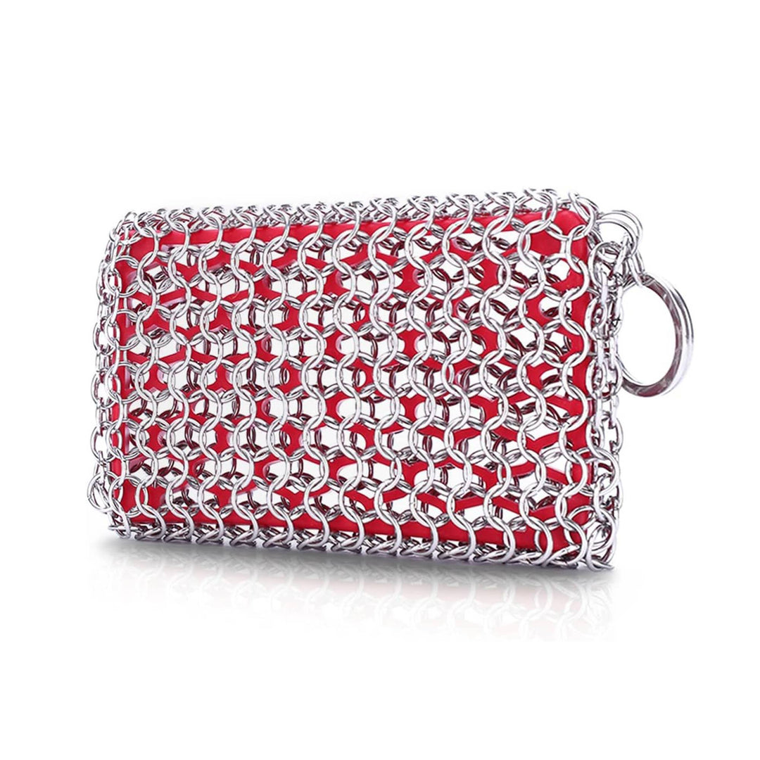 Outset Chain Mail Cast Iron Scrubber Pad, 4.5" x 3.5"