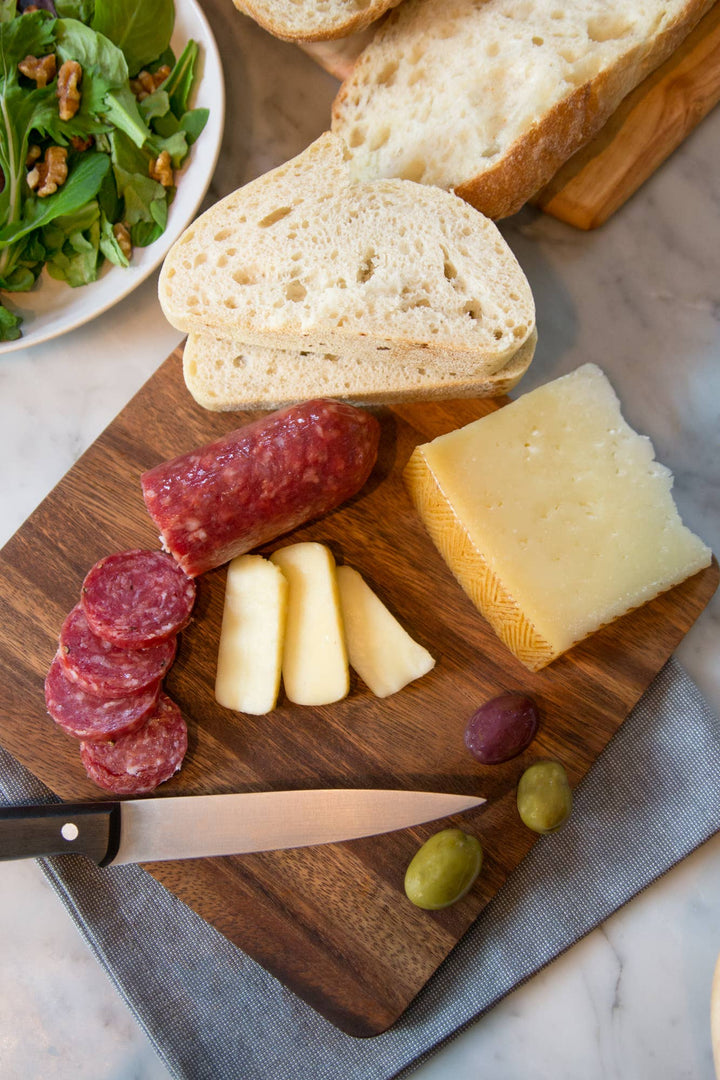 Ironwood Square Cutting Board, Acacia Wood, 9" x 9"