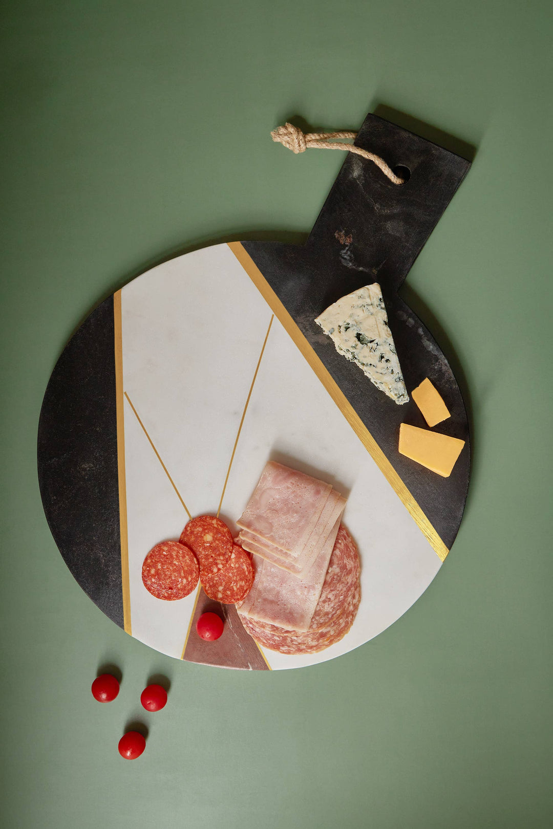 Sardinia Marble &amp; Gold Cheese Board, Large